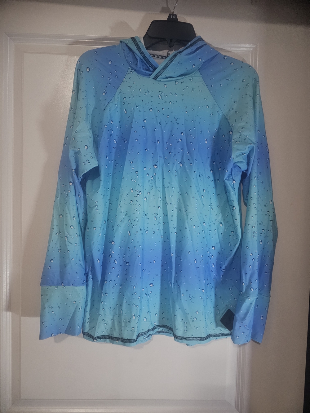 Blue Gradient Hooded Swim Set